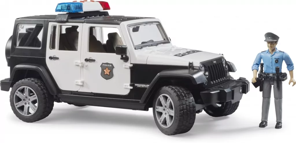 Bruder. Jeep Wrangler Unlimited Rubicon policyjny - tantis.pl