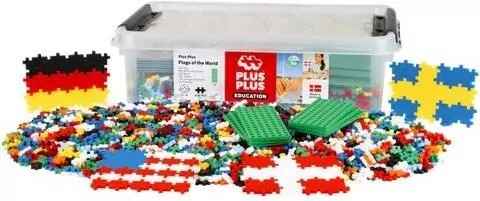 Klocki Plus-Plus Naucz się budować flagi 2400el - tantis.pl
