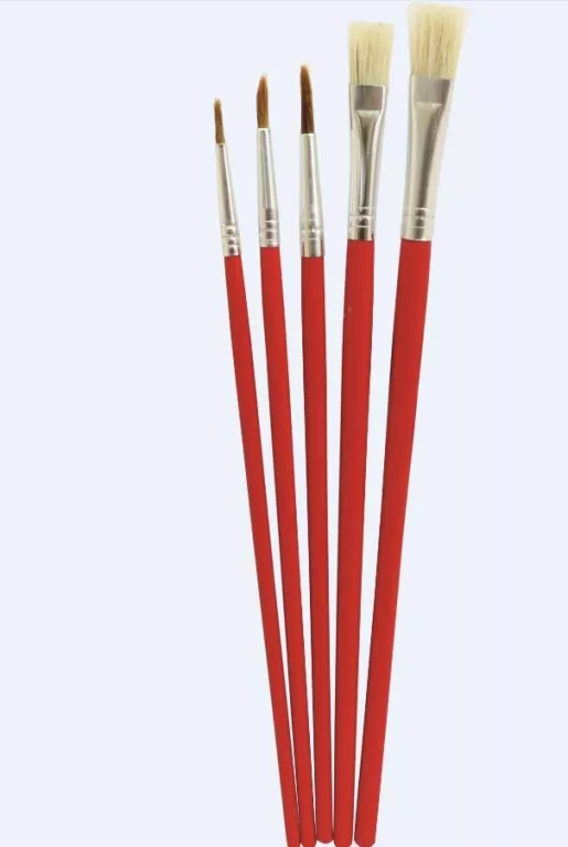 Pędzle do farb olejnych i akwareli, 5 sztuk - tantis.pl