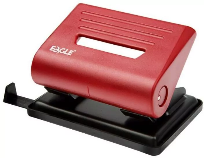 Dziurkacz 32 kartki. Czerwony - tantis.pl