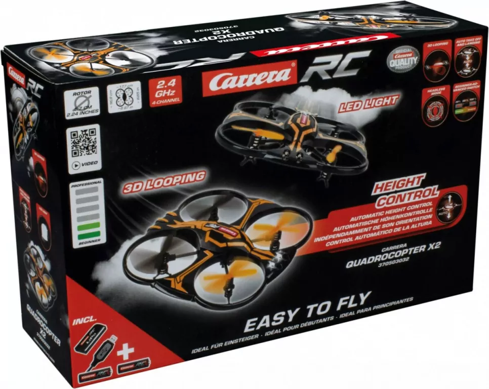 Dron Quadcopter X2. 2,4GHz. Carrera - tantis.pl