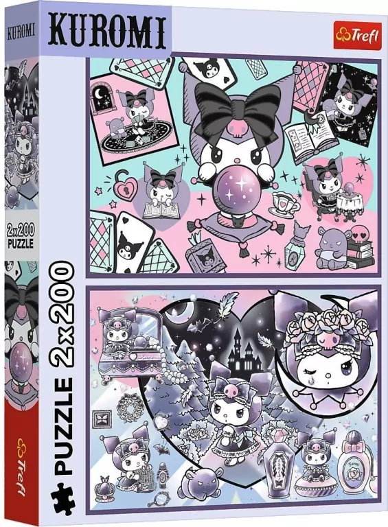 Puzzle 2x200 Psoty Kuromi Hello Kitty TREFL - tantis.pl