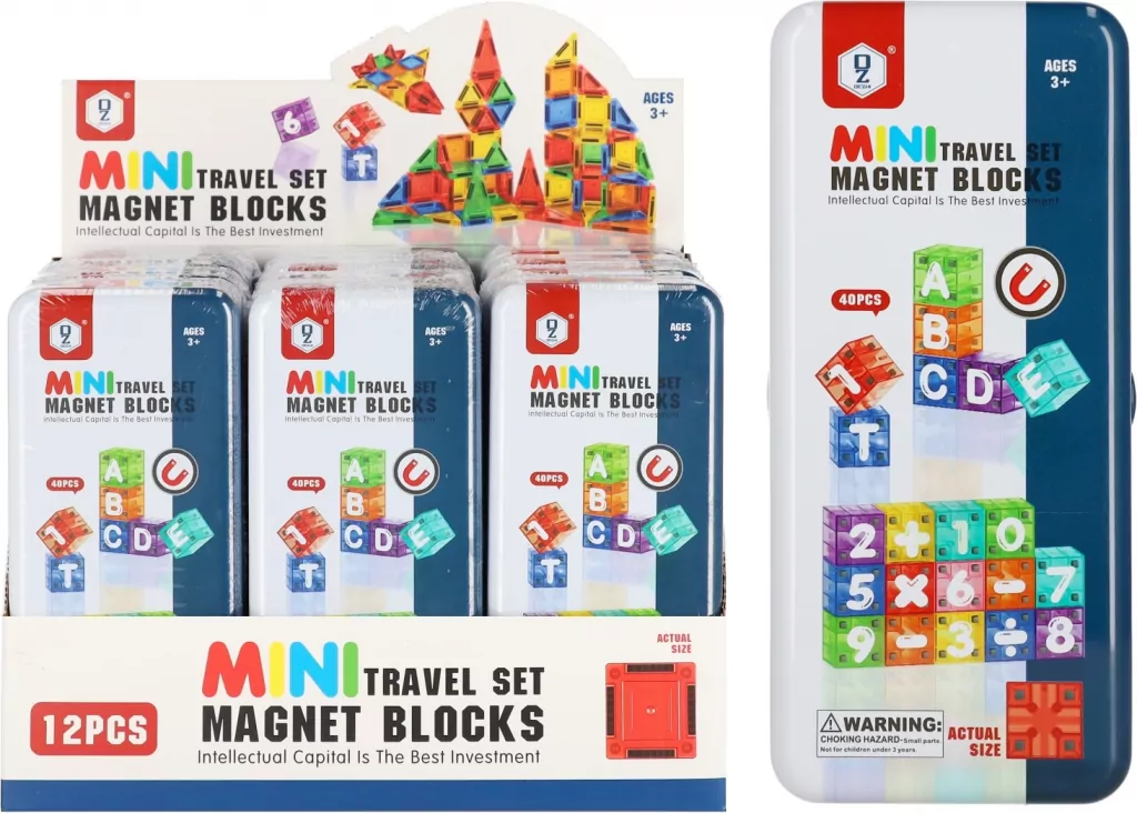Klocki magnetyczne alfabet/cyferki - tantis.pl
