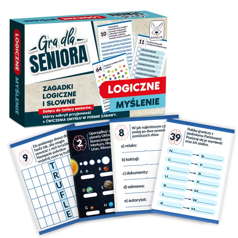 Gra dla Seniora Logiczne Myślenie Kangur - tantis.pl