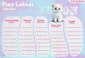 Plan lekcji A5 z naklejkami na zeszyt Cuties - tantis.pl