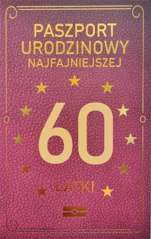 Karnet okolicznościowy. Urodziny 60. YEKU - tantis.pl