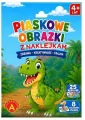 Piaskowe malowanki z naklejkami - Dinozaur ALEX - tantis.pl
