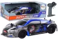 Auto R/C 1:18 gumowe koła drift niebieski - tantis.pl