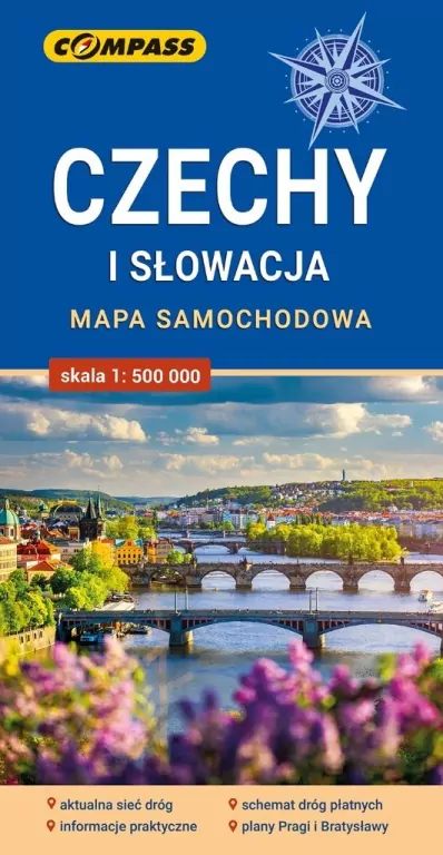Mapa - Czechy i Słowacja 1:500 000 - tantis.pl