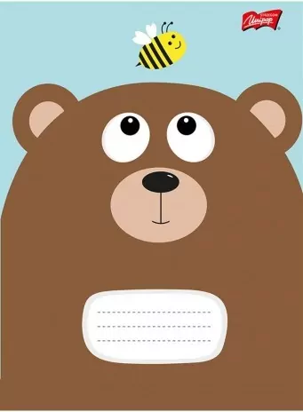 Zeszyt A5 16k 3-linia podwójna cartoon animals. Mix, 15 sztuk - tantis.pl