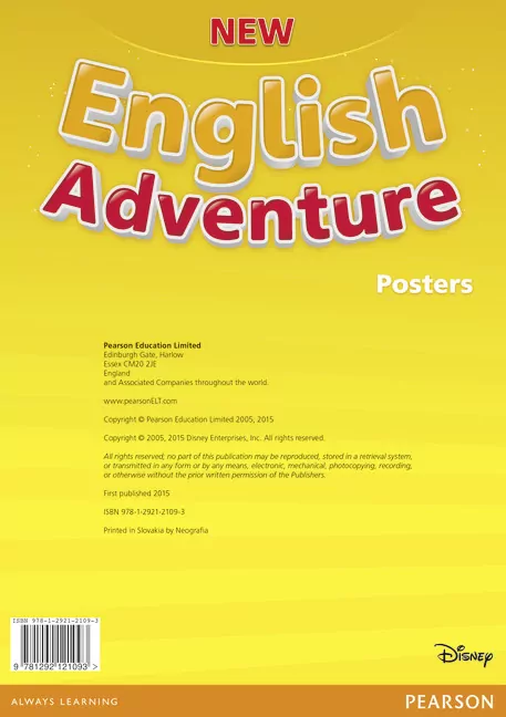 New English Adventure 1. Plakaty do podręcznika wieloletniego - tantis.pl