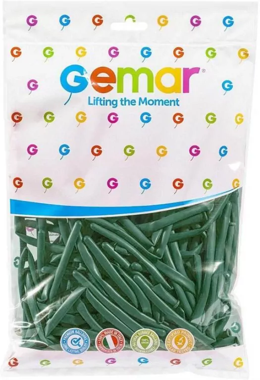 Balony Gemar rurki włoskie Emerald green - tantis.pl