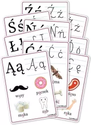 Plansze edu A5. Alfabet rozszerzenie 9 kart