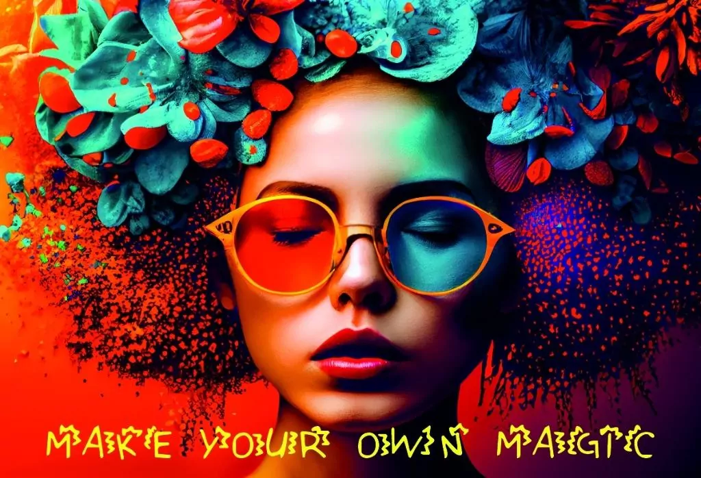 Mata mała dwustronna z nadrukiem color mind - tantis.pl