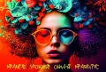 Mata mała dwustronna z nadrukiem color mind - tantis.pl