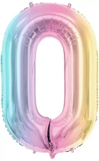 Balon foliowy 0 86cm pastel tęczowy - tantis.pl