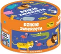 Dzikie zwierzęta książka z puzzlami w pudełku - tantis.pl