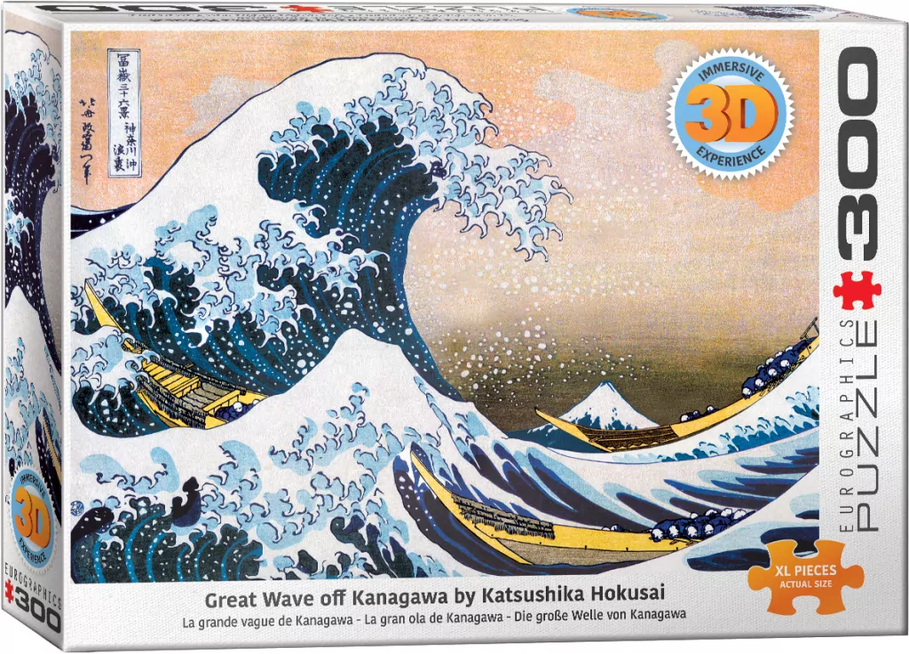 Puzzle 300 3D. Great Wave of Kanagawa - tantis.pl