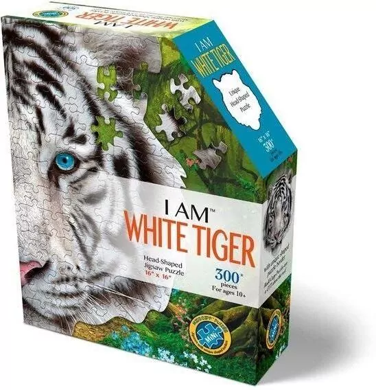 Puzzle konturowe 300. I am - Biały Tygrys - tantis.pl