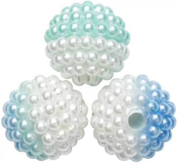 Koraliki plastikowe 10mm niebieskie ombre 50szt - tantis.pl