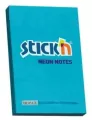 Notes samoprzylepny 76x51mm neon niebieski - tantis.pl