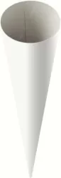 Rożek tyta pierwszoklasisty biały 70cm
