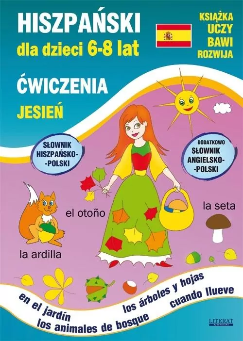 Hiszpański dla dzieci 6-8 lat. Jesień. Ćwiczenia - tantis.pl