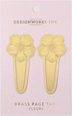 Zakładki do książek metalowe Fleurs, 2 sztuki