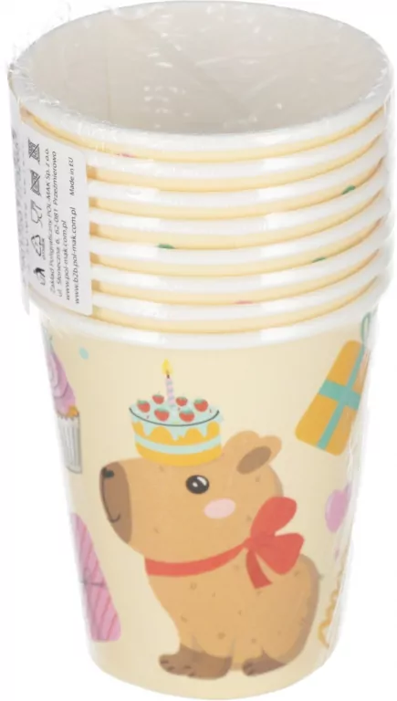 KUBEK PAP 250ML KAPIBARA PM 045301 OP8SZT - tantis.pl