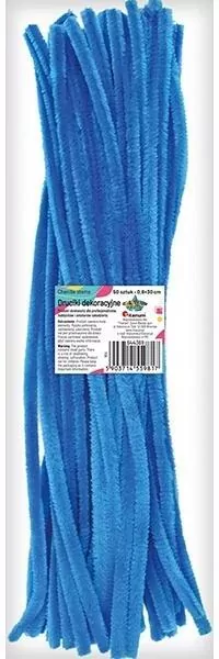 Druciki dekoracyjne 0,6x30cm niebieskie 50szt - tantis.pl