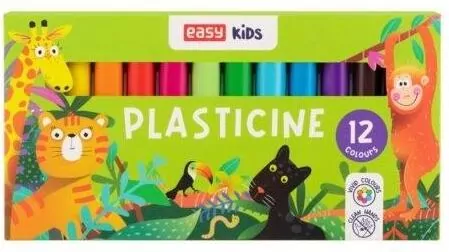 Plastelina szkolna 12 kolorów EASY - tantis.pl