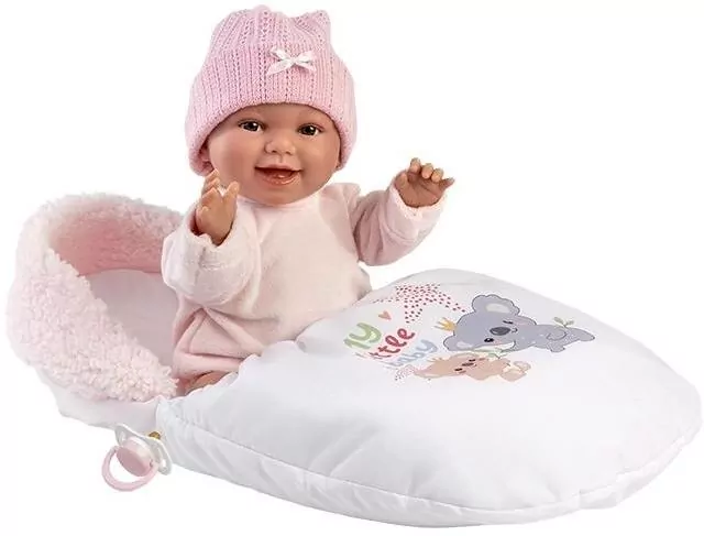 Lalka śmiejąca się Chloe w śpiworku 38cm - tantis.pl