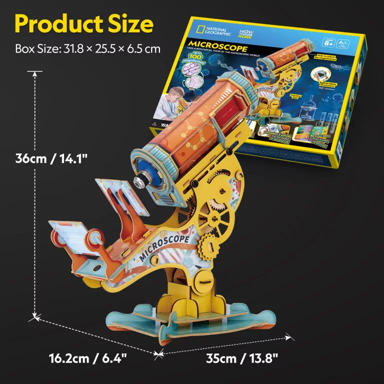 Cubic Fun. Puzzle 3D. National Geographic. Mikroskop - tantis.pl