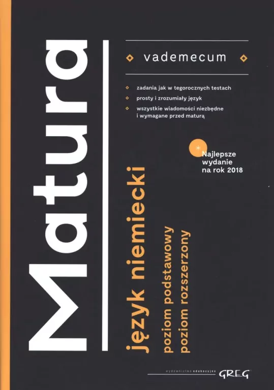 Matura. Język niemiecki. Vademecum - tantis.pl