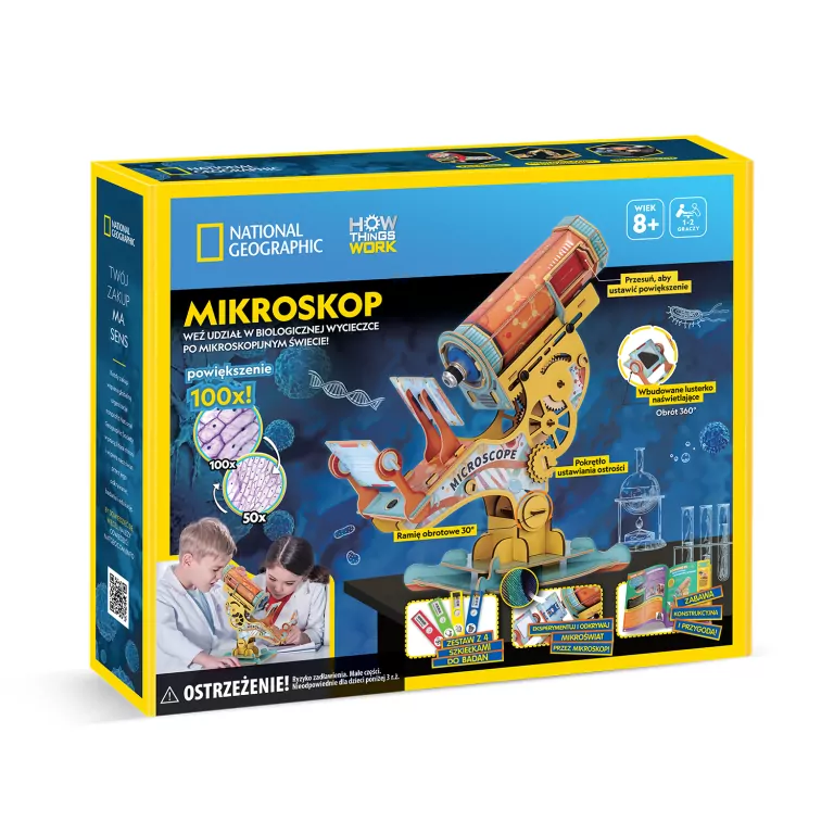 Cubic Fun. Puzzle 3D. National Geographic. Mikroskop - tantis.pl