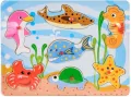 Układanka drewno. Zwierzęta morskie - tantis.pl
