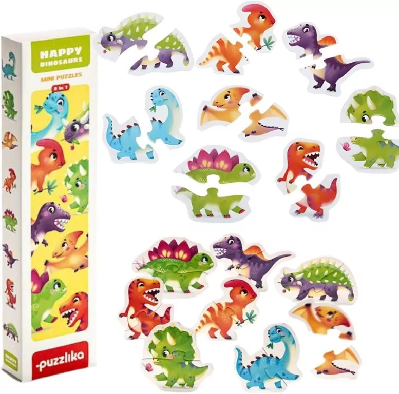 Maksik. Puzzle. Szczęśliwe dinozaury - tantis.pl