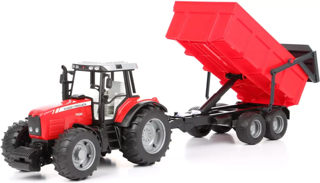 Traktor Massey Ferguson 7480 z przyczepą wywrotką - tantis.pl