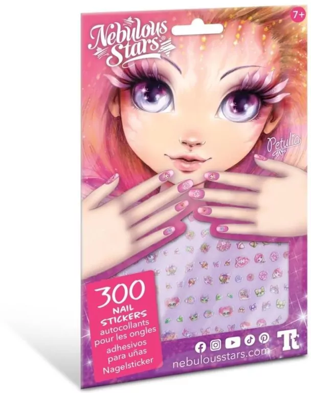 Naklejki na paznokcie dla dzieci Petulia 300szt - tantis.pl