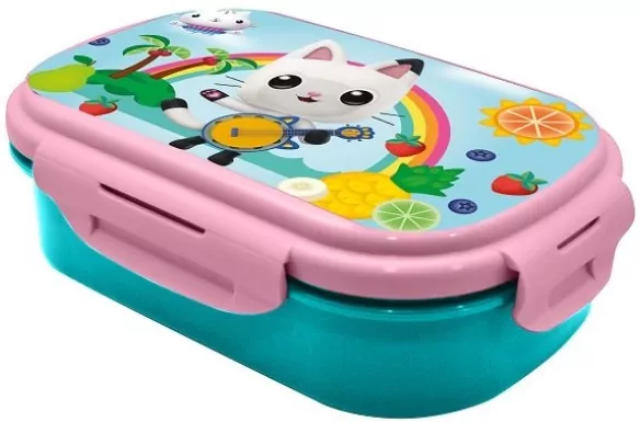 Śniadaniówka ze sztućcami Koci Domek Gabi - tantis.pl