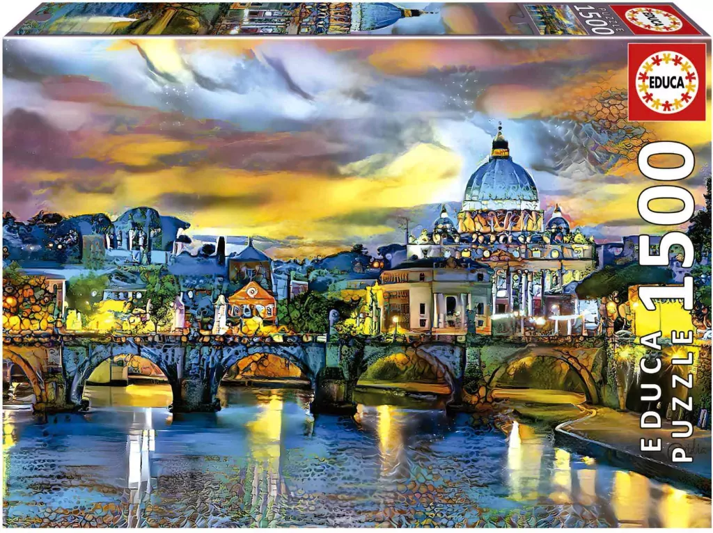 Puzzle 1500 Bazylika Św. Piotra Watykan 111662 - tantis.pl