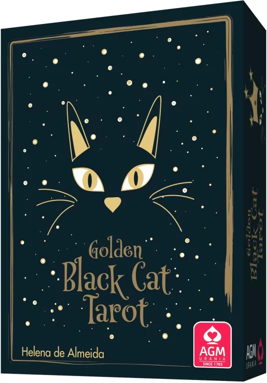 Karty tarot Golden Black Cat Cartamundi - tantis.pl