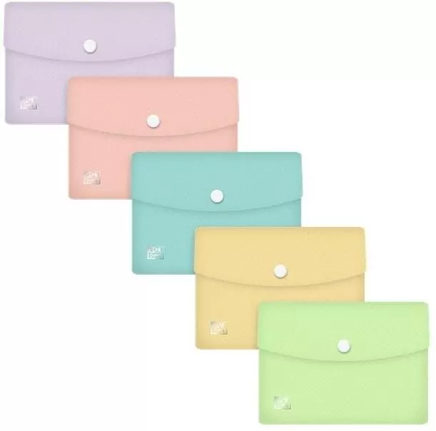 Teczka kopertowa A6 Urban Pastel (5szt) OXFORD - tantis.pl