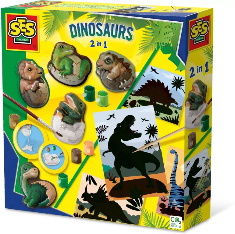 Odlewy gipsowe dinozaury 2w1 - tantis.pl