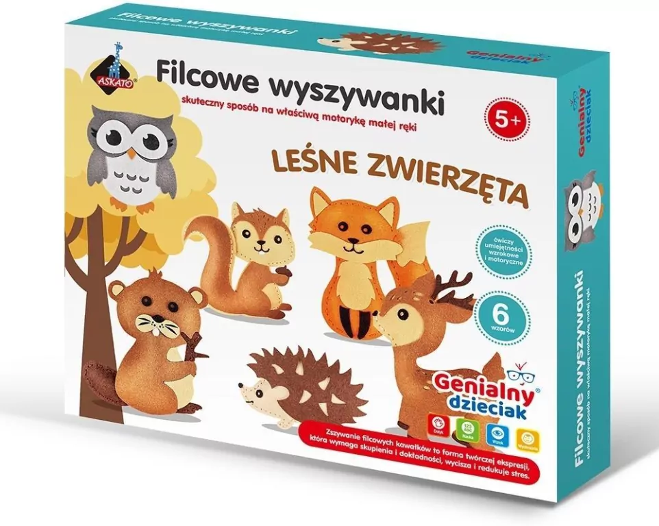 Filcowe wyszywanki zwierzęta - tantis.pl