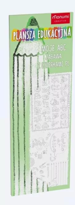 Plansza edukacyjna. Zabawa z literkami - tantis.pl