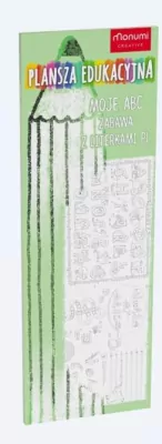 Plansza edukacyjna. Zabawa z literkami