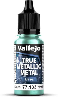 Vallejo: 77.133 - True Metallic Metal - Base - Beetle Green (18 ml)