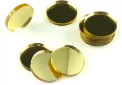 Znaczniki akryl lustro złote 22x3mm