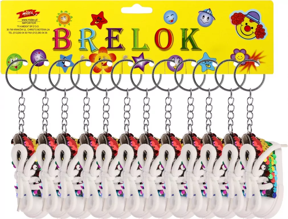 BRELOK CEKIN BUT 7CM MIX KOL OPPBH - tantis.pl